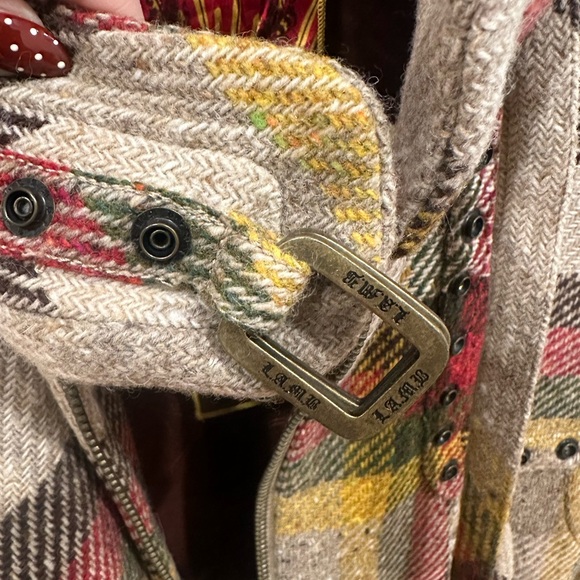 VERY RARE L.A.M.B. Donegal Plaid Moto Jacket - Picture 7 of 14